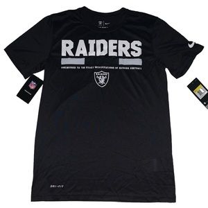 NWT Oakland Raiders Nike Dri Fit Tee